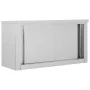 Armario pared de cocina puertas correderas acero 90x40x50 cm de vidaXL, Recipiente para comida - Ref: Foro24-51052, Precio: 1...