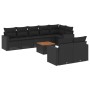 8-piece garden sofa set and black synthetic rattan cushions by , Garden sets - Ref: Foro24-3256538, Price: 622,92 €, Discount: %