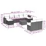 Garden sofa set with beige cushions 10 pieces synthetic rattan by , Garden sets - Ref: Foro24-3256654, Price: 593,03 €, Disco...