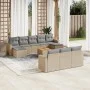 Garden sofa set with beige cushions mix 11 pieces PE rattan by , Garden sets - Ref: Foro24-3256675, Price: 741,61 €, Discount: %