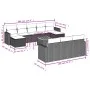 Garden sofa set with beige cushions mix 11 pieces PE rattan by , Garden sets - Ref: Foro24-3256675, Price: 741,61 €, Discount: %
