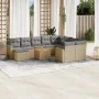 Juego de sofás jardín con cojines beige mezcla 11 pzas ratán PE by , Garden sets - Ref: Foro24-3256745, Price: 724,61 €, Disc...