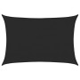 Toldo de vela HDPE negro 160 g/m² 5x6 m