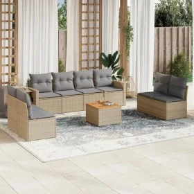 Garden sofa set with beige cushions mix 9 pieces PE rattan by , Garden sets - Ref: Foro24-3256857, Price: 533,59 €, Discount: %