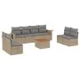 Garden sofa set with beige cushions mix 9 pieces PE rattan by , Garden sets - Ref: Foro24-3256857, Price: 533,59 €, Discount: %