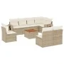 9-piece garden sofa set with beige synthetic rattan cushions by , Garden sets - Ref: Foro24-3256933, Price: 614,90 €, Discoun...