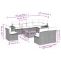 9-piece garden sofa set with beige synthetic rattan cushions by , Garden sets - Ref: Foro24-3256933, Price: 603,90 €, Discoun...