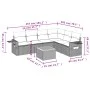 7-teiliges Gartensofa-Set und beigefarbene synthetische Rattankissen von , Gartensets - Ref: Foro24-3256912, Preis: 507,07 €,...