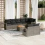 9-teiliges Gartenmöbel-Set und graue synthetische Rattankissen von , Gartensets - Ref: Foro24-3256984, Preis: 593,12 €, Rabat...