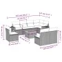 8-piece garden sofa set and black synthetic rattan cushions by , Garden sets - Ref: Foro24-3256931, Price: 515,69 €, Discount: %