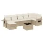 Garden sofa set with beige cushions 8 pcs PE rattan by , Garden sets - Ref: Foro24-3252825, Price: 565,32 €, Discount: %