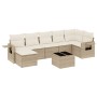 Gartensofa-Set mit beigen Kissen 8 Stück PE-Rattan von , Gartensets - Ref: Foro24-3252825, Preis: 544,56 €, Rabatt: %