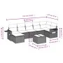 Garden sofa set with beige cushions 8 pcs PE rattan by , Garden sets - Ref: Foro24-3252825, Price: 565,32 €, Discount: %