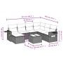 Gartensofa-Set mit beigen Kissen 8 Stück PE-Rattan von , Gartensets - Ref: Foro24-3252846, Preis: 525,67 €, Rabatt: %