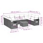Garden sofa set with beige cushions 10 pieces synthetic rattan by , Garden sets - Ref: Foro24-3257039, Price: 670,97 €, Disco...