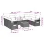 Garden sofa set with beige cushions 10 pieces synthetic rattan by , Garden sets - Ref: Foro24-3257039, Price: 661,14 €, Disco...