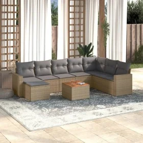 Garden sofa set with beige cushions mix 9 pieces PE rattan by , Garden sets - Ref: Foro24-3257032, Price: 559,37 €, Discount: %
