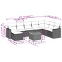 Garden sofa set with beige cushions mix 9 pieces PE rattan by , Garden sets - Ref: Foro24-3257032, Price: 607,01 €, Discount: %
