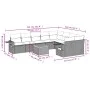 Gartensofa-Set mit beigen Kissen, 10-teilig, synthetisches Rattan von , Gartensets - Ref: Foro24-3257053, Preis: 661,14 €, Ra...