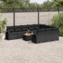11-piece garden sofa set and black synthetic rattan cushions by , Garden sets - Ref: Foro24-3257070, Price: 690,41 €, Discoun...