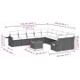 11-piece garden sofa set and black synthetic rattan cushions by , Garden sets - Ref: Foro24-3257085, Price: 631,89 €, Discoun...