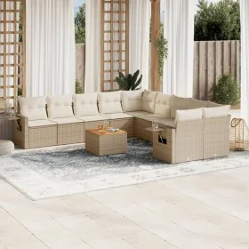 11-teiliges Gartensofa-Set mit beigen synthetischen Rattankissen von , Gartensets - Ref: Foro24-3257087, Preis: 733,83 €, Rab...