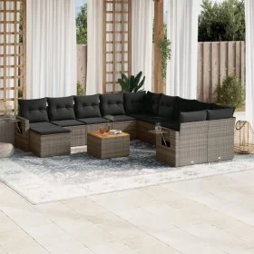 14-piece garden sofa set with gray synthetic rattan cushions by , Garden sets - Ref: Foro24-3257194, Price: 763,90 €, Discoun...