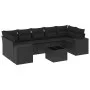 8-piece garden sofa set and black synthetic rattan cushions by , Garden sets - Ref: Foro24-3254672, Price: 531,90 €, Discount: %