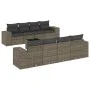 9-piece garden furniture set and gray synthetic rattan cushions by , Garden sets - Ref: Foro24-3254687, Price: 595,38 €, Disc...