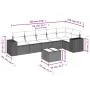 7-piece garden sofa set and beige synthetic rattan cushions by , Garden sets - Ref: Foro24-3254936, Price: 490,67 €, Discount: %