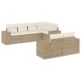 7-piece garden sofa set and beige synthetic rattan cushions by , Garden sets - Ref: Foro24-3255145, Price: 610,69 €, Discount: %