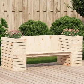 Bench with planters solid pine wood 167.5x60x65 cm by , Outdoor sofas - Ref: Foro24-832543, Price: 173,62 €, Discount: %