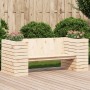 Bench with planters solid pine wood 167.5x60x65 cm by , Outdoor sofas - Ref: Foro24-832543, Price: 176,70 €, Discount: %