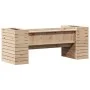 Bench with planters solid pine wood 167.5x60x65 cm by , Outdoor sofas - Ref: Foro24-832543, Price: 173,62 €, Discount: %