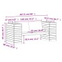 Bench with planters solid pine wood 167.5x60x65 cm by , Outdoor sofas - Ref: Foro24-832543, Price: 176,70 €, Discount: %