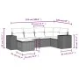 6-piece garden sofa set and black synthetic rattan cushions by , Garden sets - Ref: Foro24-3255193, Price: 390,53 €, Discount: %