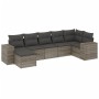 7-teiliges Gartensofa-Set mit grauen PE-Rattan-Kissen von , Gartensets - Ref: Foro24-3255217, Preis: 455,53 €, Rabatt: %