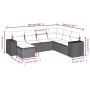 7-piece garden sofa set and beige synthetic rattan cushions by , Garden sets - Ref: Foro24-3255236, Price: 483,47 €, Discount: %
