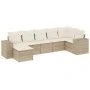 7-piece garden sofa set and beige synthetic rattan cushions by , Garden sets - Ref: Foro24-3255215, Price: 516,16 €, Discount: %