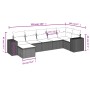7-piece garden sofa set and beige synthetic rattan cushions by , Garden sets - Ref: Foro24-3255215, Price: 499,13 €, Discount: %