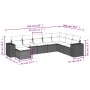 Garden sofa set with beige cushions 8 pcs PE rattan by , Garden sets - Ref: Foro24-3255295, Price: 565,81 €, Discount: %