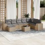 9-piece garden sofa set with beige synthetic rattan cushions by , Garden sets - Ref: Foro24-3255306, Price: 605,64 €, Discoun...