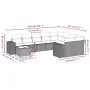 Garden sofa set 10 pieces with black synthetic rattan cushions by , Garden sets - Ref: Foro24-3255392, Price: 655,82 €, Disco...