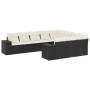 Gartensofa-Set 10-teilig mit schwarzen synthetischen Rattankissen von , Gartensets - Ref: Foro24-3255423, Preis: 603,28 €, Ra...