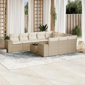 11-piece garden sofa set with beige synthetic rattan cushions by , Garden sets - Ref: Foro24-3255435, Price: 750,21 €, Discou...