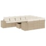 Set de sofás de jardín 11pzas con cojines ratán sintético beige de , Conjuntos de jardín - Ref: Foro24-3255435, Precio: 725,2...