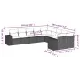 Garden sofa set 10 pieces with black synthetic rattan cushions by , Garden sets - Ref: Foro24-3255442, Price: 636,17 €, Disco...