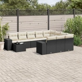11-piece garden sofa set and black synthetic rattan cushions by , Garden sets - Ref: Foro24-3255463, Price: 657,65 €, Discoun...