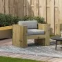Sofá de jardín madera de pino impregnada 79x60x62 cm de , Sofás de exterior - Ref: Foro24-844624, Precio: 138,10 €, Descuento: %