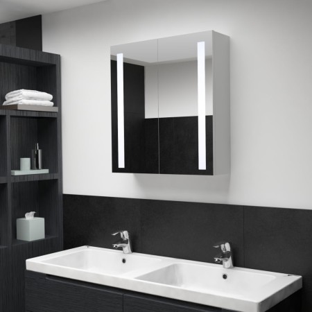 Badezimmerschrank mit LED-Spiegel 60x14x62 cm von vidaXL, Badezimmerwaschtische - Ref: Foro24-285125, Preis: 114,14 €, Rabatt: %